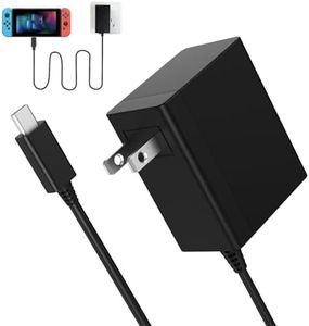 Replacemengt for Nintendo Switch Charger,Power Adapter with 5 Ft Power Cord