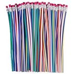 THE TWIDDLERS 70 Fun Novelty Bendy Flexible Pencils | Goodie Bag Items for Kids, Birthday Party Favour Stuffer & Toys for Boys & Girls, Children School Supplies, Classroom Prizes