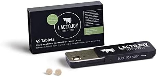 LactoJoy Lactase Pills I 45 Pieces I Powerful Lactase Enzymes for Lactose Intolerance I Ultra Pure Lactase for Improved Digestion I 100% Vegan