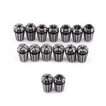 MLMLH ER11 Spring Collet Set - 15Pcs High Precision Collets Chuck for CNC Workholding Engraving Machine & Milling Lathe Tool
