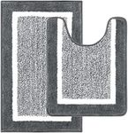 Pauwer 2 Pieces Bath Rug Set Bathro
