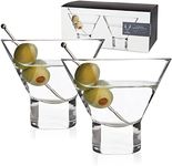 Viski Martini Glasses, Transparent, 3718TBV, 3.5"