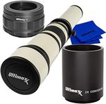 Ultimaxx 650-1300mm f/8-16 Manual Zoom Lens for Nikon Z7, Z7 II, Z6, Z6 II, Z5, Z50 Mirrorless Cameras & Other Z-Mount Cameras & Basic Bundle - Includes: 2X Converter for T-Mount Lenses & More