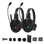 SYNCO XTalk XPro2 XPro X2 2.4GHz Wireless Headset Intercom System Microphone Random Master Device 500m Operating Range for Movie Shoot Live Show Stage Performance Real-time Monitoring (2Pcs)