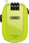 ABUS Combiflex cable lock - lock for securing skis, helmet, pram and luggage - Trip 65 - 65 cm long - 3 mm thick - with number code - yellow