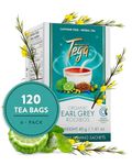 Tega Organic Earl Grey Rooibos Tea | Herbal Tea in Eco-Friendly Tea Bags, Fairtrade, Carbon Neutral, Zero Sugar, Caffeine Free, 20 Individually Wrapped Tea Bags (Pack of 3)