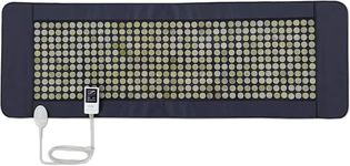 UTK 24''x 70'' Far Infrared Heating Pad for Full Body 429 Individual Nature Jade Stones Heat Pad for Pain (Size:Large)