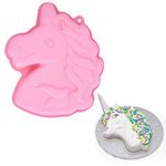 MoldFun Unicorn Cake Pan, Pony Horse Head Silicone Baking Tray Mold for Girls Unicorn Birthday Party Bakeware Supplies Utensils Tools