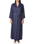 Natori Women's Shangri-la Solid Knit Robe, Heather Night Blue, Extra Large