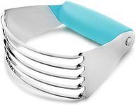 Zulay Kitchen Dough Blender - Stainless Steel Pastry Cutter, Heavy Duty Dough Cutter With Blades, Pastry Blender And Butter Cutter - Pastry Cutter For Baking (Blue)