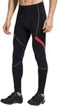 Santic Men's Cycling Bike Pants 4D Padded Long Bicycle Compression Tights Breathable Trousers Red 3XL