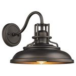 FEMILA Indoor Outdoor Wall Sconces, Gooseneck Barn Light Vintage Farmhouse Wall Lamp, Oil Rubbed Bronze Finish, 4FY15-1W ORB