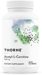 Thorne Acetyl-L-Carnitine - 500 mg - Supports Brain Function and Healthy Nerve Sensations in the Hands and Feet - Gluten-Free, Soy-Free, Dairy-Free - 60 Capsules