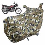 Autofact Universal Waterproof Bike Cover Compatible with All Bike Models Upto Length 2040 mm | Mirror Pockets | Windproof Design | Full Length Body Cover| UV Protection |Jungle Green Color