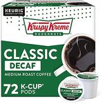 Krispy Kreme Doughnuts, Keurig Single-Serve K-Cup Pods, House Decaf Medium Roast Coffee, 72 Count (6 Boxes of 12 Pods)