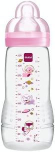 Intrucciones en lengua extranjera - Segundo Faded Botella Edad MAM Baby, de 330 ml, a partir de 6 meses, Chupete Flujo X, Colores Variados