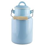 Karl Kruger Sylt Pastell Series Milk Churn, 2 l, Enamel, Blue/Cream, 30 x 13 x 30 cm