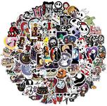 100PCS Nightmare Before Christmas Thriller Horror Style Toy Stickers Halloween Stickers for Scrapbook Car Laptop Luggage Skateboard (The Nightmare Before Christmas)