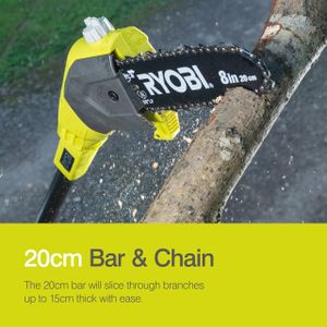 RYOBI ONE+ 18V Cordless Pole Pruner – Lightweight Tree Trimmer