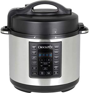 Crockpot Express Pressure Cooker | 12-in-1 Programmable Multi-Cooker | Slow Cooker | Food Steamer and Saute | 5.6 L | Energy Efficient | Stainless Steel [CSC051]