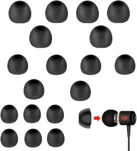 9 Paia Ricambio Auricolari Earbud, Eartips di Ricambio Universali per Cuffie In-Ear, 3 Diverse Dimensioni Gommini per Auricolari (S/M/L), Compatibile con la Maggior Auricolare