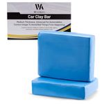 WildAuto 2Pcs Clay Bar Car Detailing Clay,2 x100g Auto Magic Clay Bar with Cleaning and Adsorption Capacity for Car, Glass