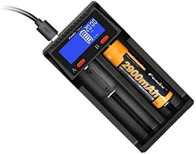 Fenix Cargador Are-D2 Digital 2 vías Carga Tipo de batería 26650, 21770, 18650, 16340, 14500, 10440, AA, AAA Externo, Adultos Unisex, Multicolor (Multicolor), Talla Única