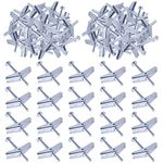 Swpeet Toggle Bolt and Wing Nut Kit for Hanging Heavy Items on Drywall (1/4 Inch - 60PCS)