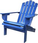 Adirondack Chair Outdoor Furniture Garden Beach Deck Lounge Blue Wooden Patio