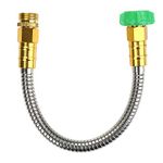 Beaulife New 304 Stainless Steel Metal Garden Hose with Nozzle-Flexible, Portable & Lightweight (1 foot)