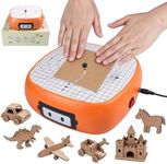 𝐔𝐩𝐠𝐫𝐚𝐝𝐞Kid-Safe Cardboard Cutter Machine,Kid-Friendly Power Tool,Bladeless Craft Saw,STEM + STEAM Educational Toy for Boys and Girls Ages 5+,for DIY Cardboard Projects 3D Models，5-Year Warranty