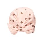 Kitsch Luxury Shower Cap for Women - Reusable Shower Cap for Long Hair with Non Slip Silicon Grip | Waterproof Hair Cap for Shower with One Size Fits Most | Stylish Hair Cover for Shower (Blush Dot)