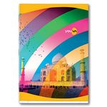 Navneet Youva | Soft Bound Long Book | A4 Size - 21 Cm X 29.7 Cm | Rainbow Design Notebook For Students | Single Line | 172 Pages | Pack Of 6