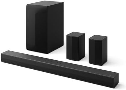 LG New Launch Soundbar S65TR, 600W, 5.1 Ch, Dolby Digital & DTS Digital Surround, AI Sound Pro, Wow Interface, Wireless Subwoofer & New Wirleess Rear Speaker Without Receiver Box