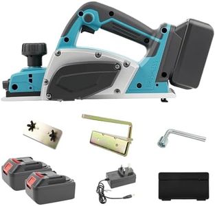 WUDLEP Cordless Electric Planer Compatible with Makita 21V Battery, Powered Planing Tool with 82mm Width and 2mm Depth, 16500RPM Electric Wood Planer, for Woodworking