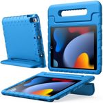 JETech Kids Case for iPad 10.2 Inch (9th/8th/7th Generation, 2021/2020/2019), iPad Air 3 10.5 (3rd Gen, 2019) and iPad Pro 10.5 2017, Shockproof Lightweight Tablet Cover with Handle Stand (Blue)