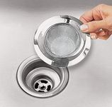 Evaluemart Stainless Steel Sink Strainer Kitchen Drain Basin Basket Filter Stopper Drainer/Jali (4-inch/10 cm)