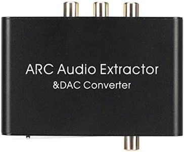 HDMI ARC Audio Extractor 192KHz, HDMI ARC Adapter with 3.5mm Headphone Port, Audio Converter Analog for Home Cinema TV Soundbar Speaker Amplifier