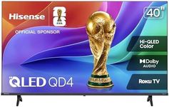 Hisense 40-Inch Class QD4SR Series Hi-QLED FHD Smart Fire TV (40QD4SR, 2026 Model) – Hi-QLED Color, Dolby Audio, Alexa Built-in, Full Array LED, Slim Bezel Design