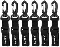 SAMSFX Adjustable Kayak Paddle Holder, Paddle Board Accessories, Inflatable Boat Paddle Storage, Paddle Clips 6PCS in Pack