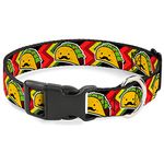 Buckle-Down PC-W32071-NM Dog Collar Plastic Clip Buckle, 1/2"x9"-15", Taco Man