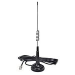 HYS 27MHz Magnetic Mount Aerial CB Antenna Compatible with Cobra Midland Uniden Maxon Portable Handheld CB Radio, Mobile Radio, Radio Scanner (BNC)