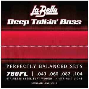 LaBella 760FL Flat Wound Bass Strings Set 43/104