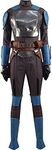 HongChang Women Bo Katan Kryze Uniform Mandalorian Armor Jumpsuit Outfits Halloween Adult Mandalore Baby Yoda Cosplay Costume (Medium, Kryze Without Shoes)