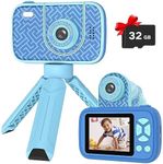 Teslahero Kids Camera Toys for 3-12 Years Old Boys Girls,Children's Camera with Flip-up Lens for Selfie & Video,HD Digital Camera,Christmas Birthday Party Gifts for Child Age 3 4 5 6 7 8 9