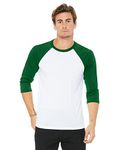 Bella + Canvas Adult 3/4 Sleeve Blended Baseball Tee