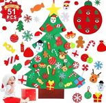 T Tersely 51 PCS DIY Felt Christmas