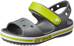 crocs unisex-child Bayaband Sandal CHARCOAL Sandal - 2-2.5 Years, 6 Kids UK, 13 cms(C6) (205400-025)