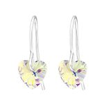 Via Mazzini 92.5-925 Sterling Silver Crystals from Swarovski® Heart Earrings For Women And Girls Pure Silver (ER0443)