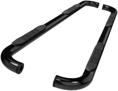 TAC Side Steps Compatible with 2002-2008 Dodge Ram 1500 Quad Cab / 2003-2009 Dodge Ram 2500/3500 Quad Cab Truck Pickup 3" Black Side Bars Nerf Bars Running Boards Exterior Accessories 2Pcs